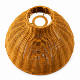 Rattan Woven Pendant Light Shade – Brown Natural Rattan Lamp Cover