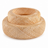 Woven Bamboo Pendant Light Shade – Natural Bamboo Lamp Cover